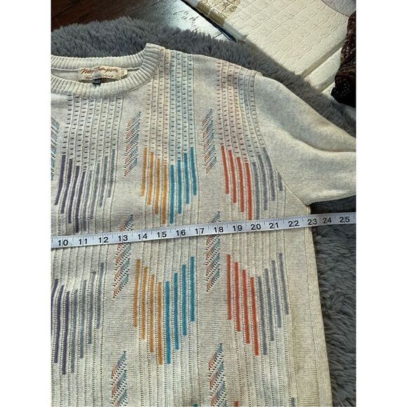 Vintage 80s/90s‎ norm Thompson textured white sweater size medium - Picture 4 of 6